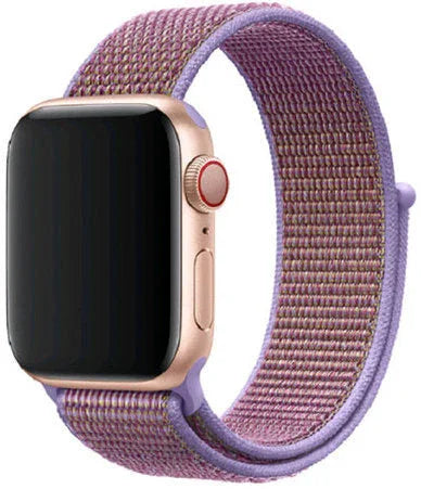 Apple Watch bandje Nexora - geweven - nylon - lila