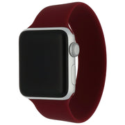 Apple Watch bandje - siliconen - solo loop - wijnrood