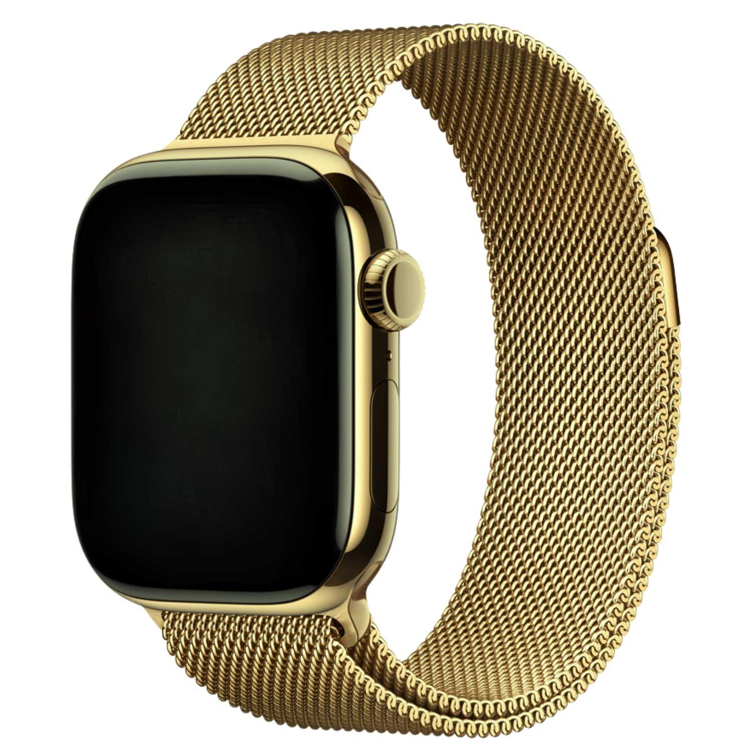 Apple Watch bandje Fiore - milanese - goud