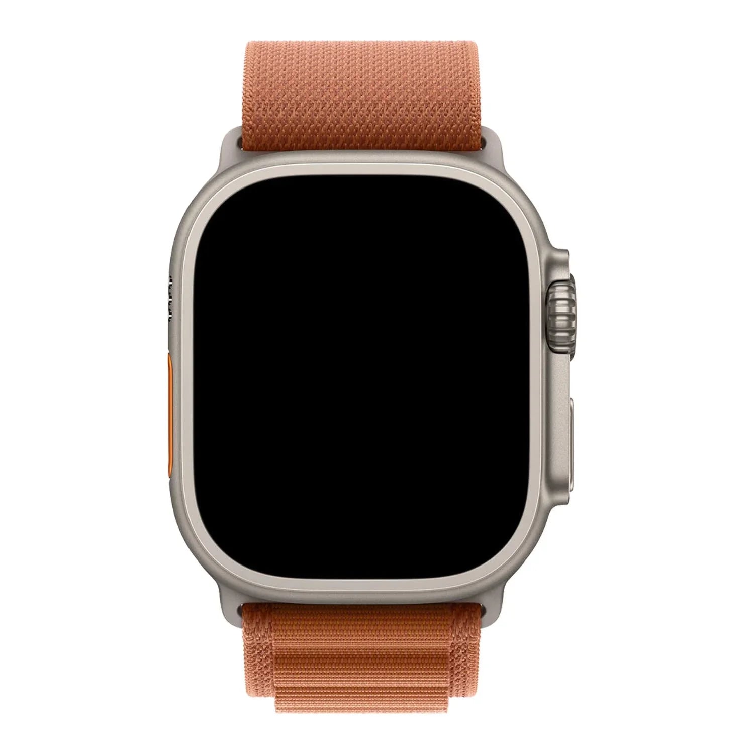 Apple Watch bandje Alpine - nylon - terra cotta - zwart