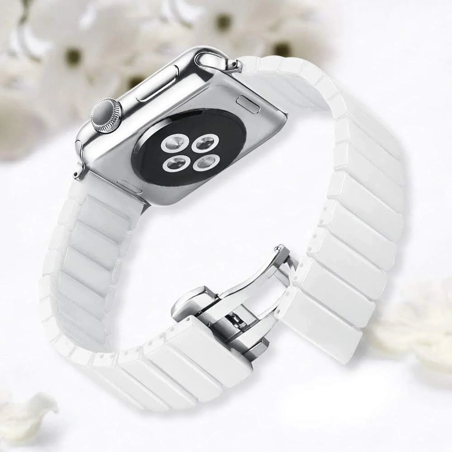 Apple Watch bandje Lumora - keramisch - wit