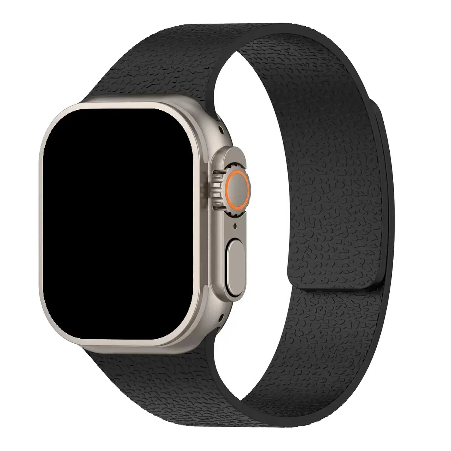 Apple Watch bandje Lunari - siliconen - zwart