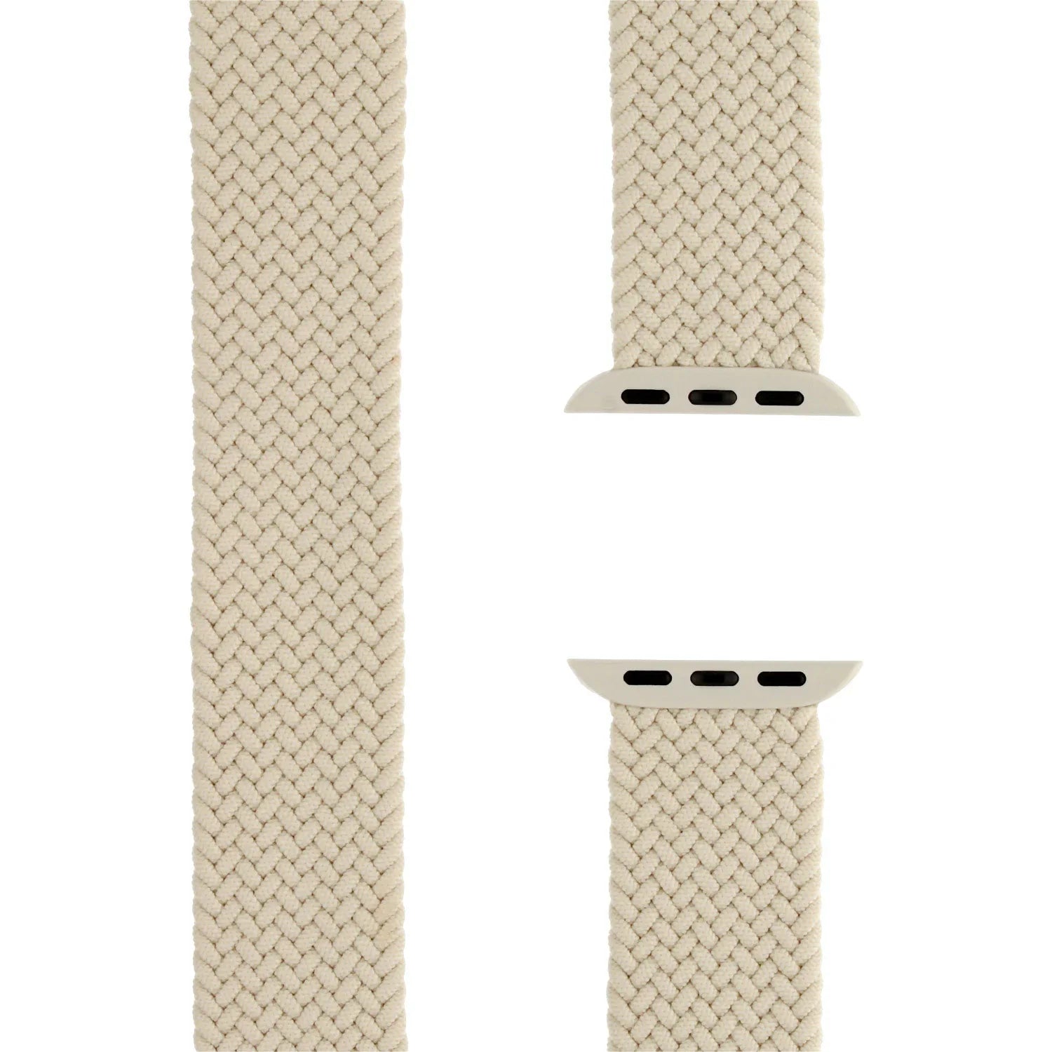 Bracelet Apple Watch - nylon - solo loop tressé - lumière stellaire