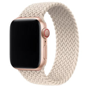 Bracelet Apple Watch - nylon - solo loop tressé - lumière stellaire