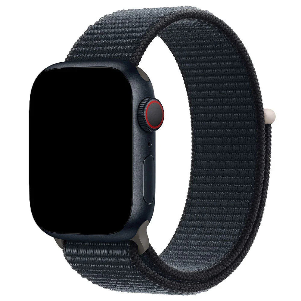 Apple Watch bandje Nexora - geweven - nylon - middernacht