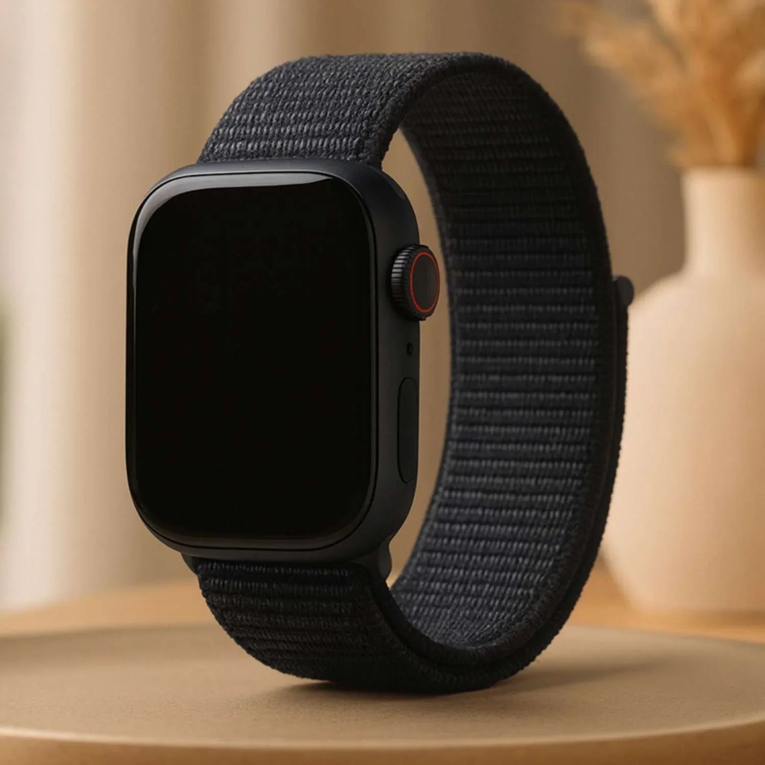 Apple Watch bandje Nexora - geweven - nylon - middernacht