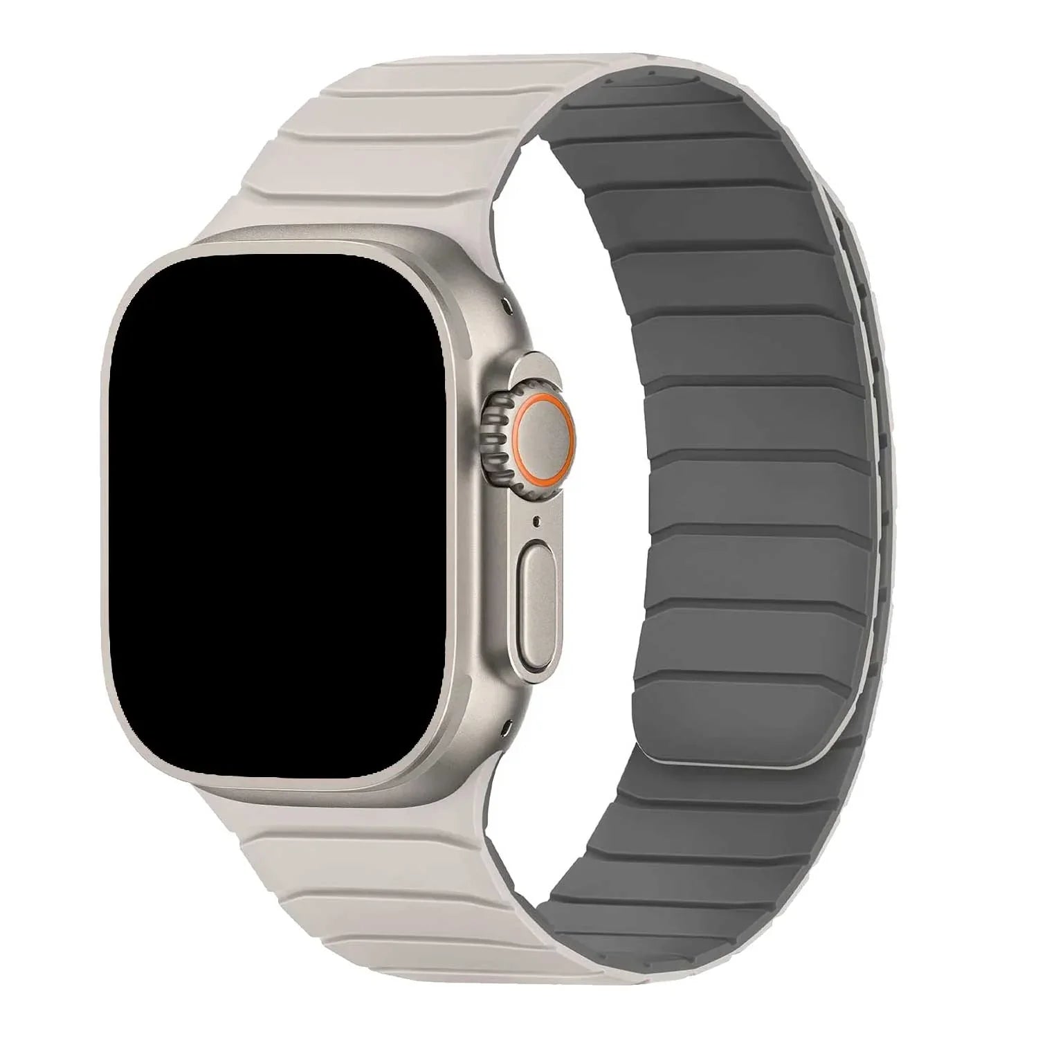 Bracelet Apple Watch Vetra - silicone - gris lumière stellaire