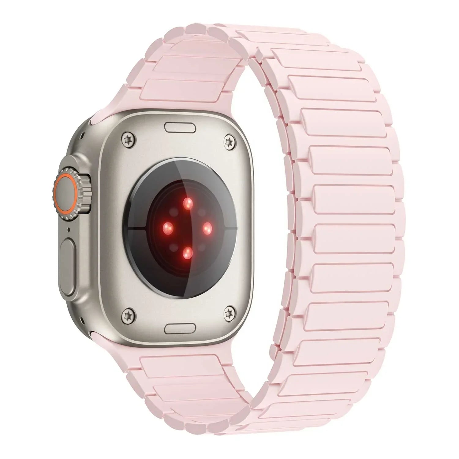Apple Watch bandje Zyro - siliconen - lichtroze