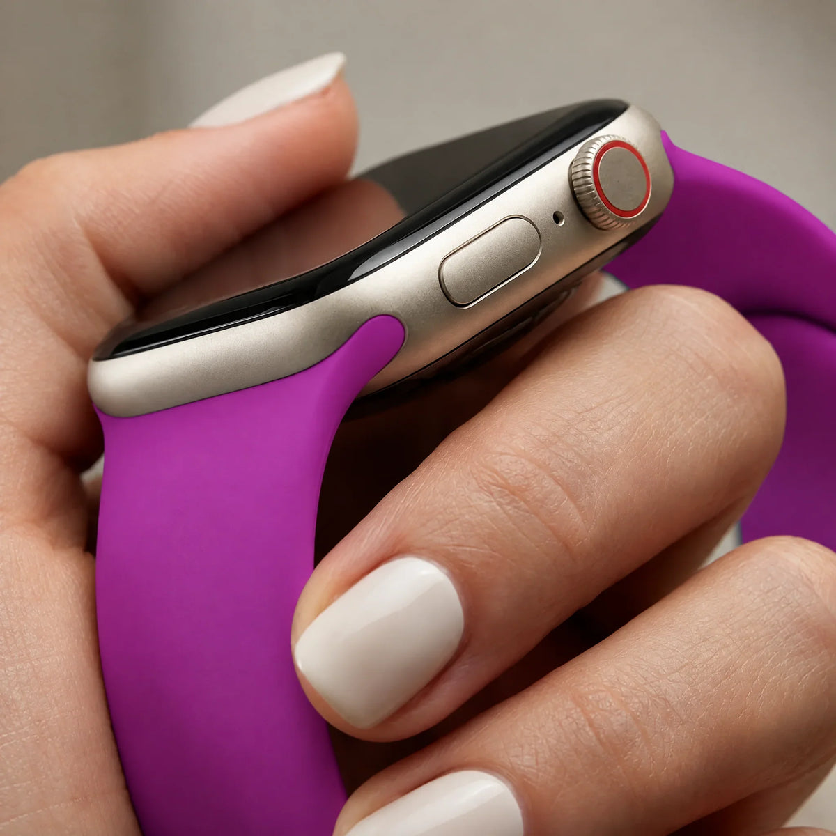 Bracelet Apple Watch Autumn - silicone - magenta