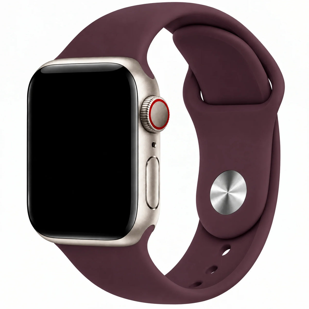 Apple Watch bandje Autumn - siliconen - Bordeauxrood