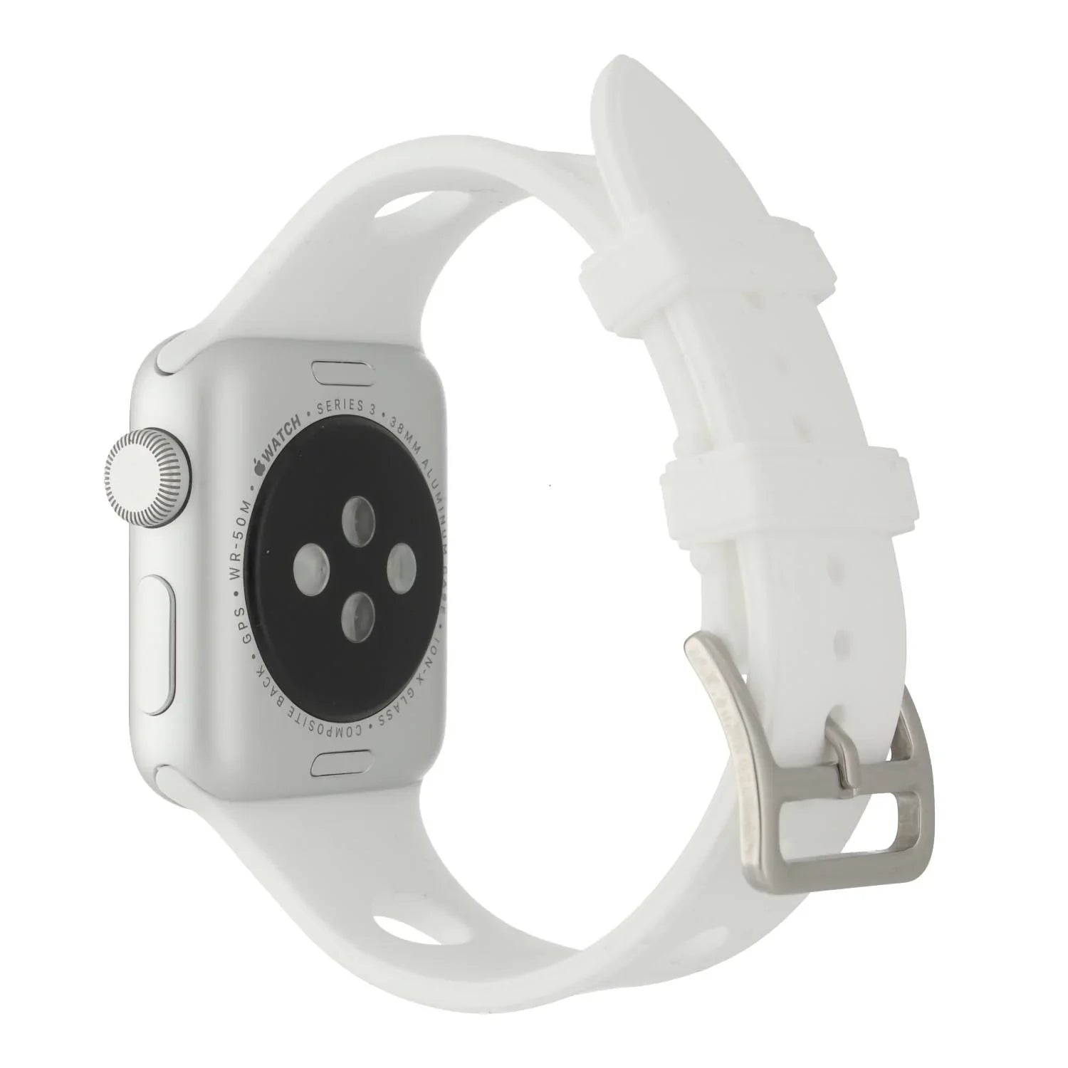 Apple Watch bandje Evelor - siliconen - wit