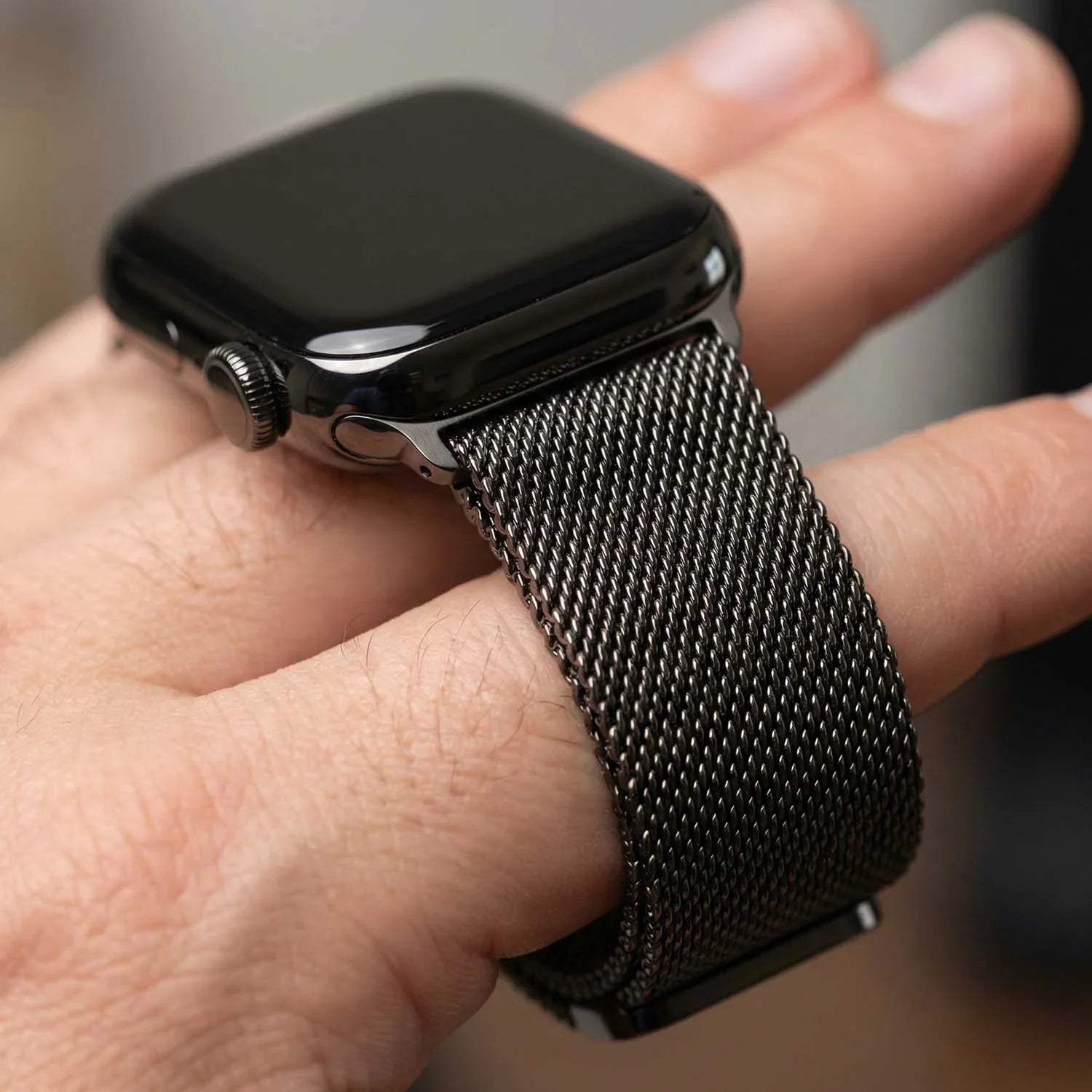 Apple Watch bandje Fiore - milanese - leisteen