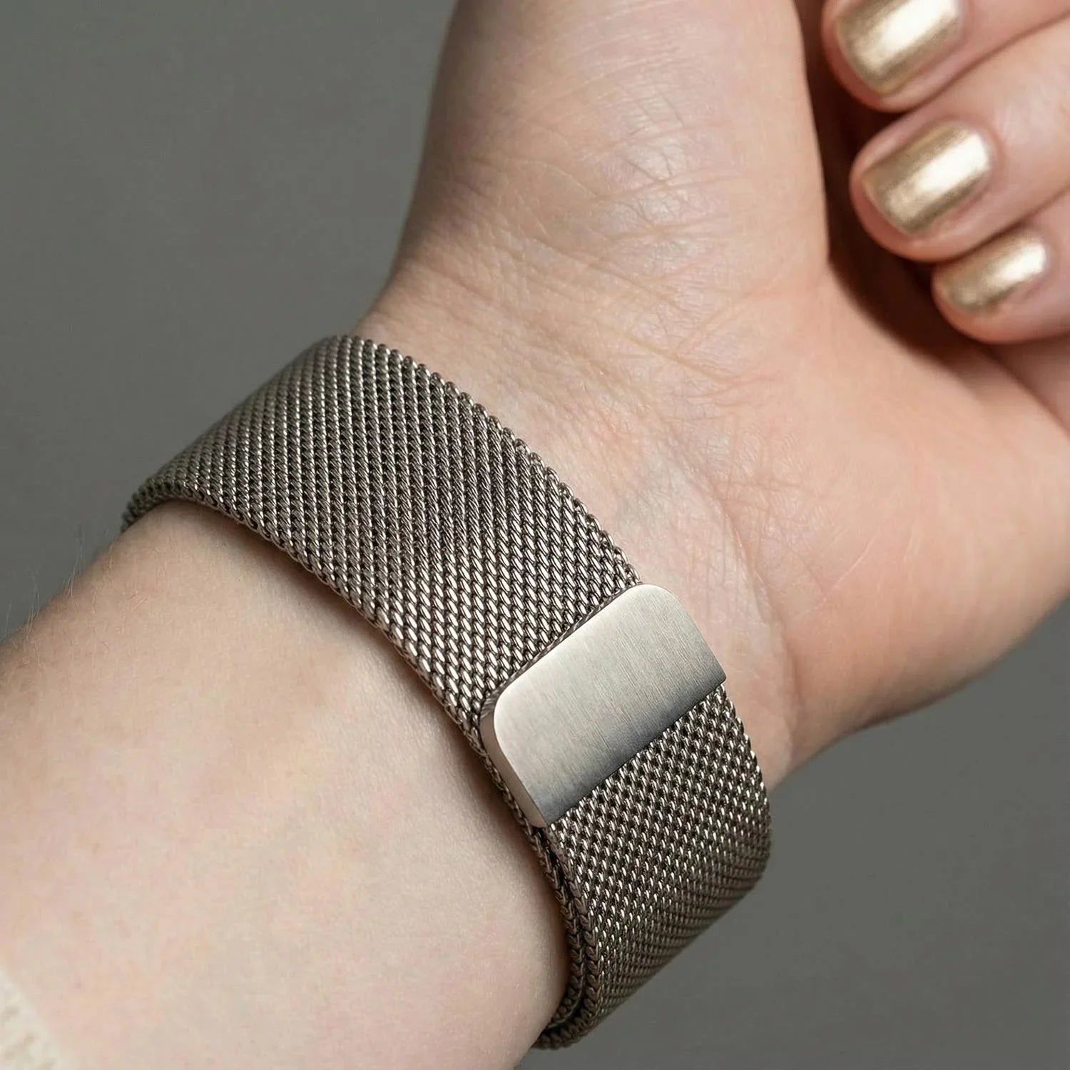 Apple Watch bandje Fiore - milanese - sterrenlicht