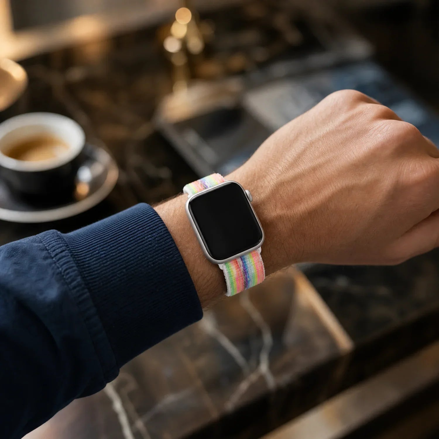Bracelet Apple Watch Flyne - tissé - nylon - Pride 2026