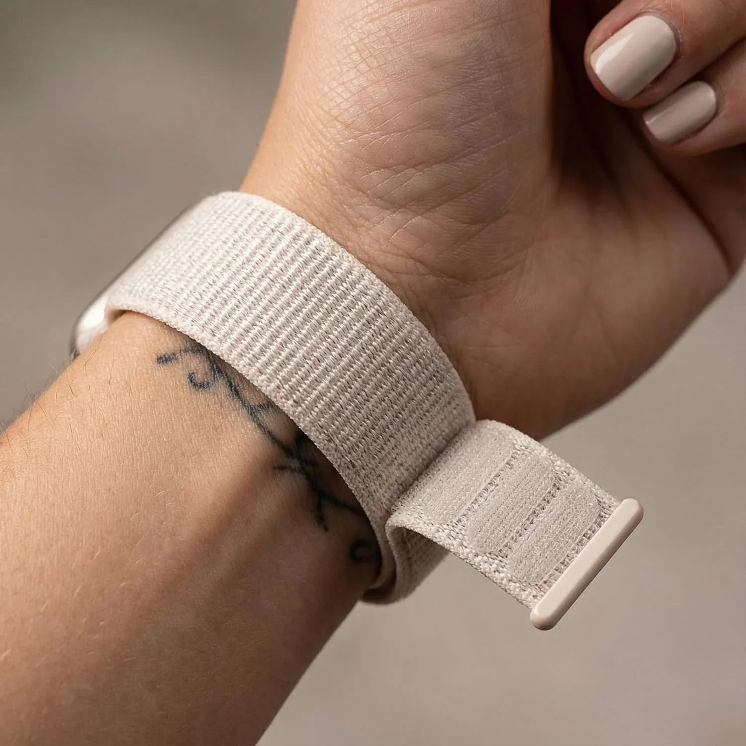 Apple Watch bandje Flyne - geweven - nylon - sterrenlicht