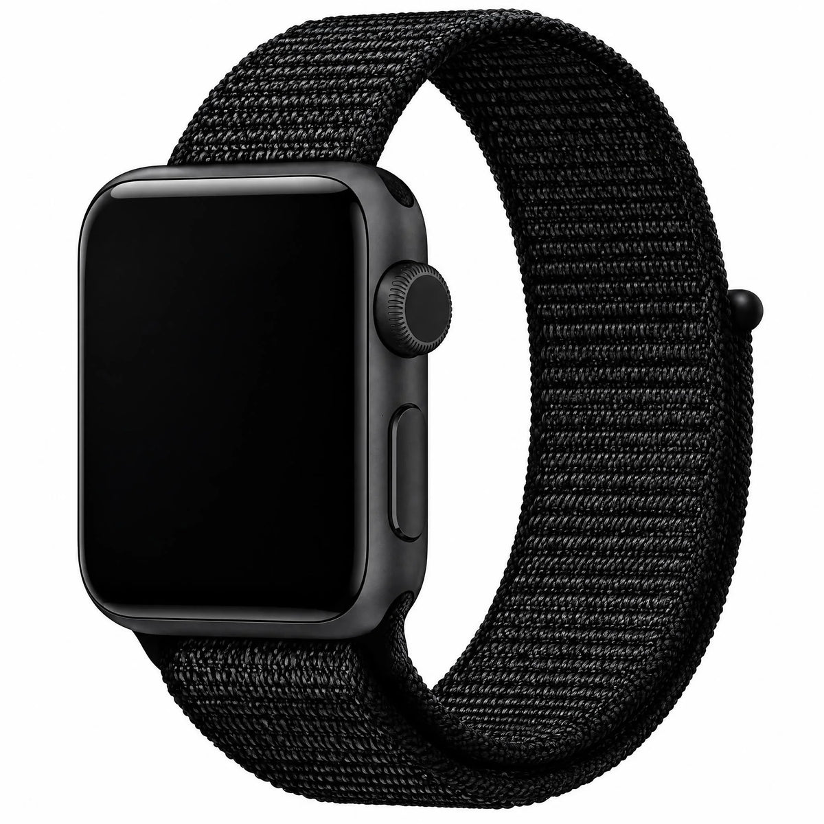 Apple Watch bandje Flyne - geweven - nylon - zwart