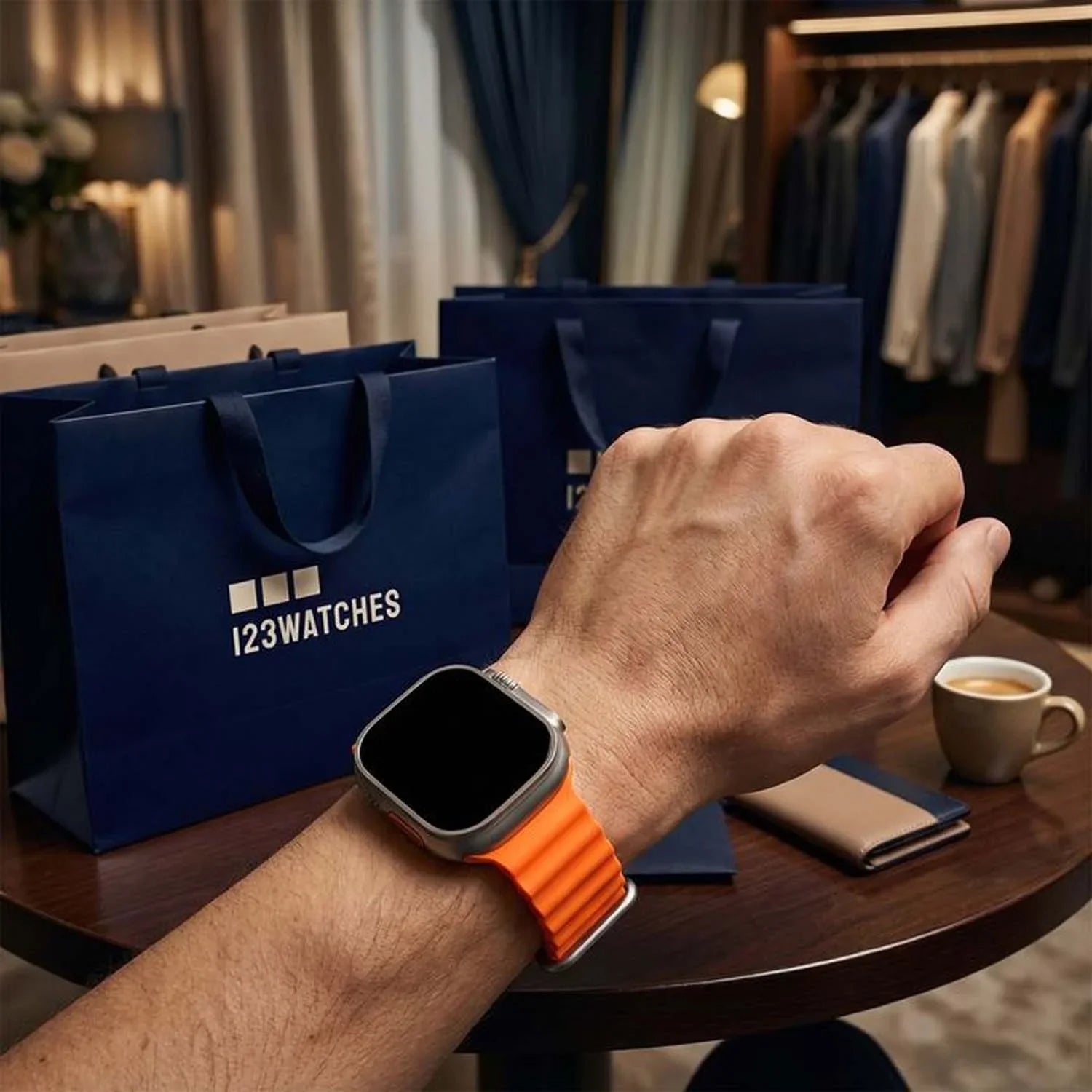Apple Watch bandje Ocean - siliconen - oranje