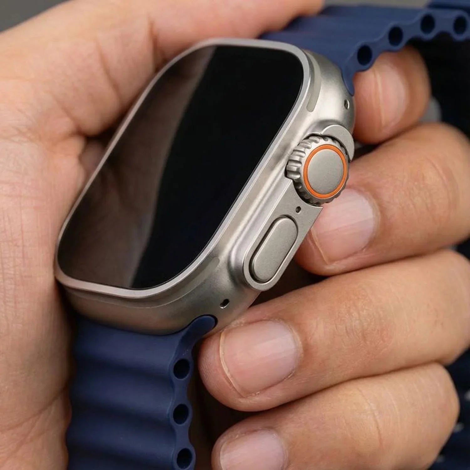 Bracelet Apple Watch Ocean - silicone - bleu nuit