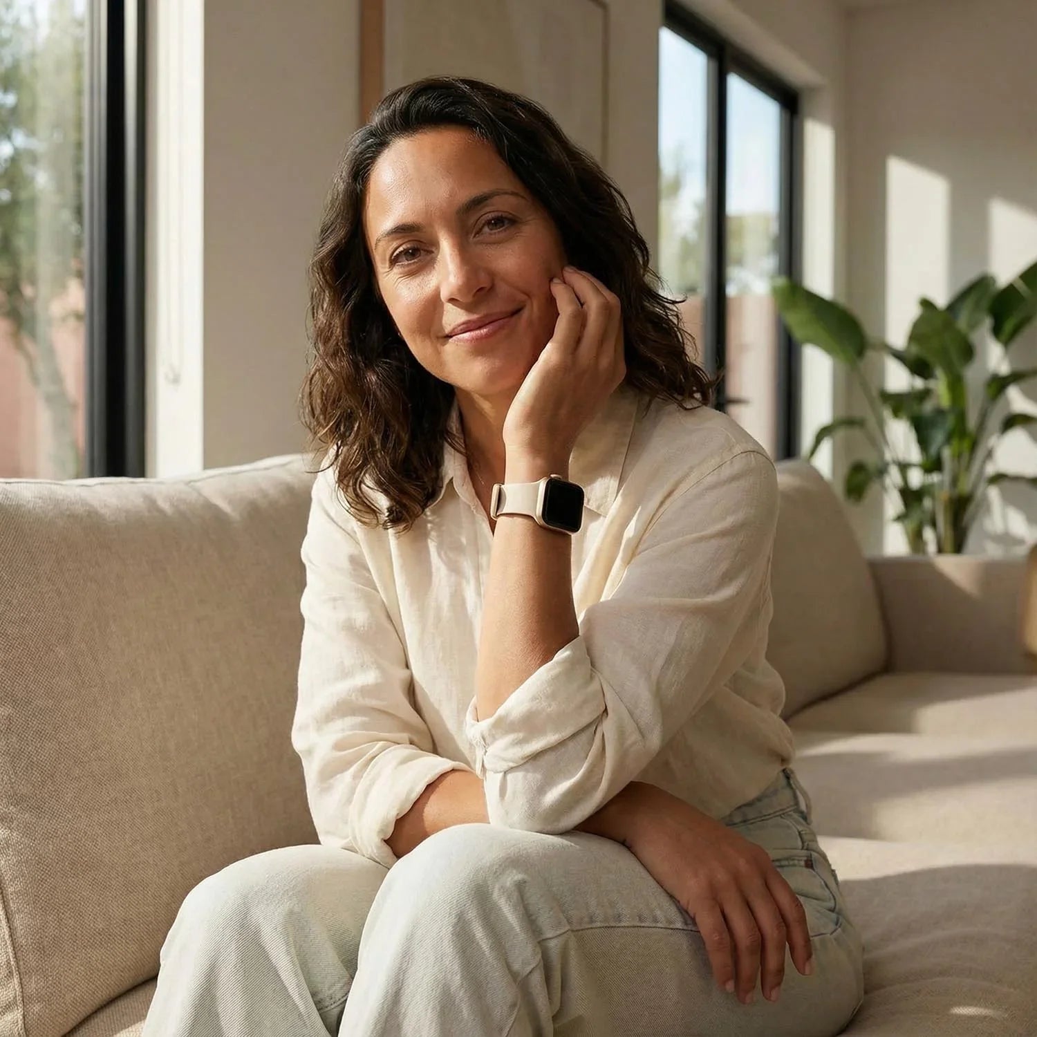 Apple Watch bandje Ovaro - siliconen - sterrenlicht