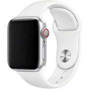 Bracelet Apple Watch Ovaro - silicone - blanc