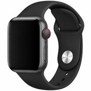 Bracelet Apple Watch Ovaro - silicone - noir
