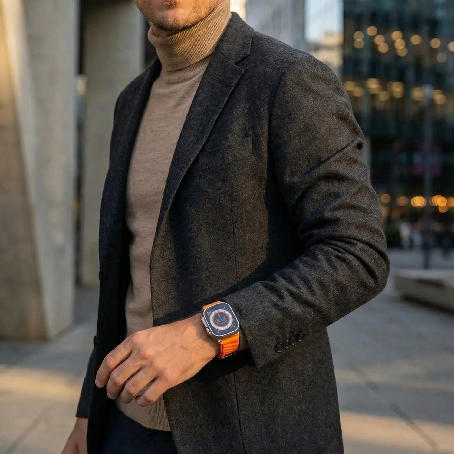 Bracelet Apple Watch Averro - nylon - orange