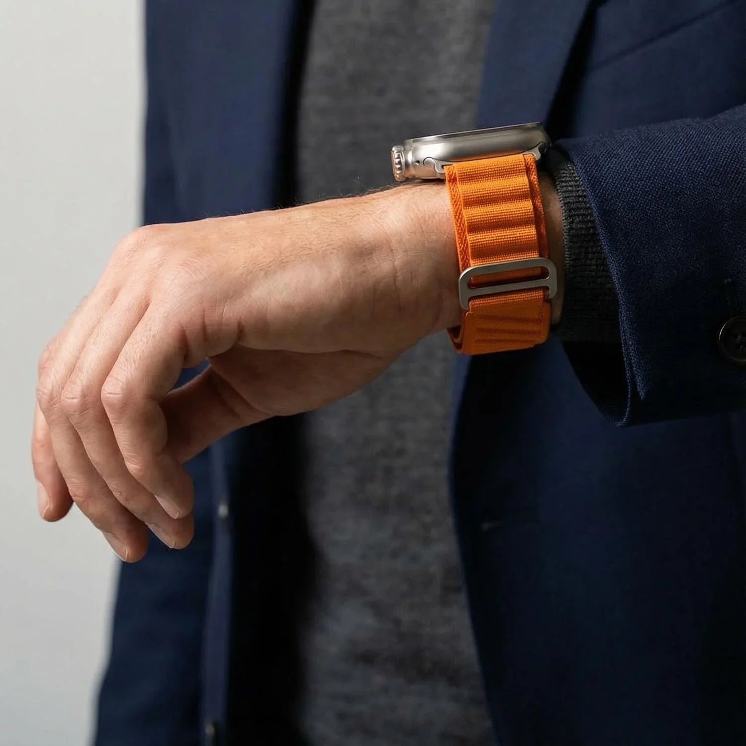 Bracelet Apple Watch Averro - nylon - orange