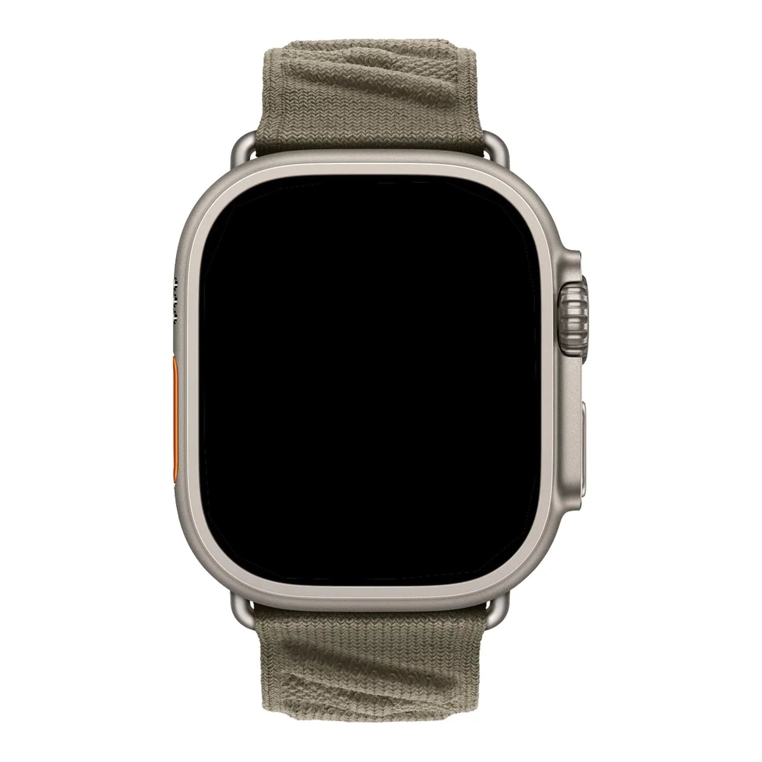 Apple Watch bandje Averro - nylon - titanium grijs