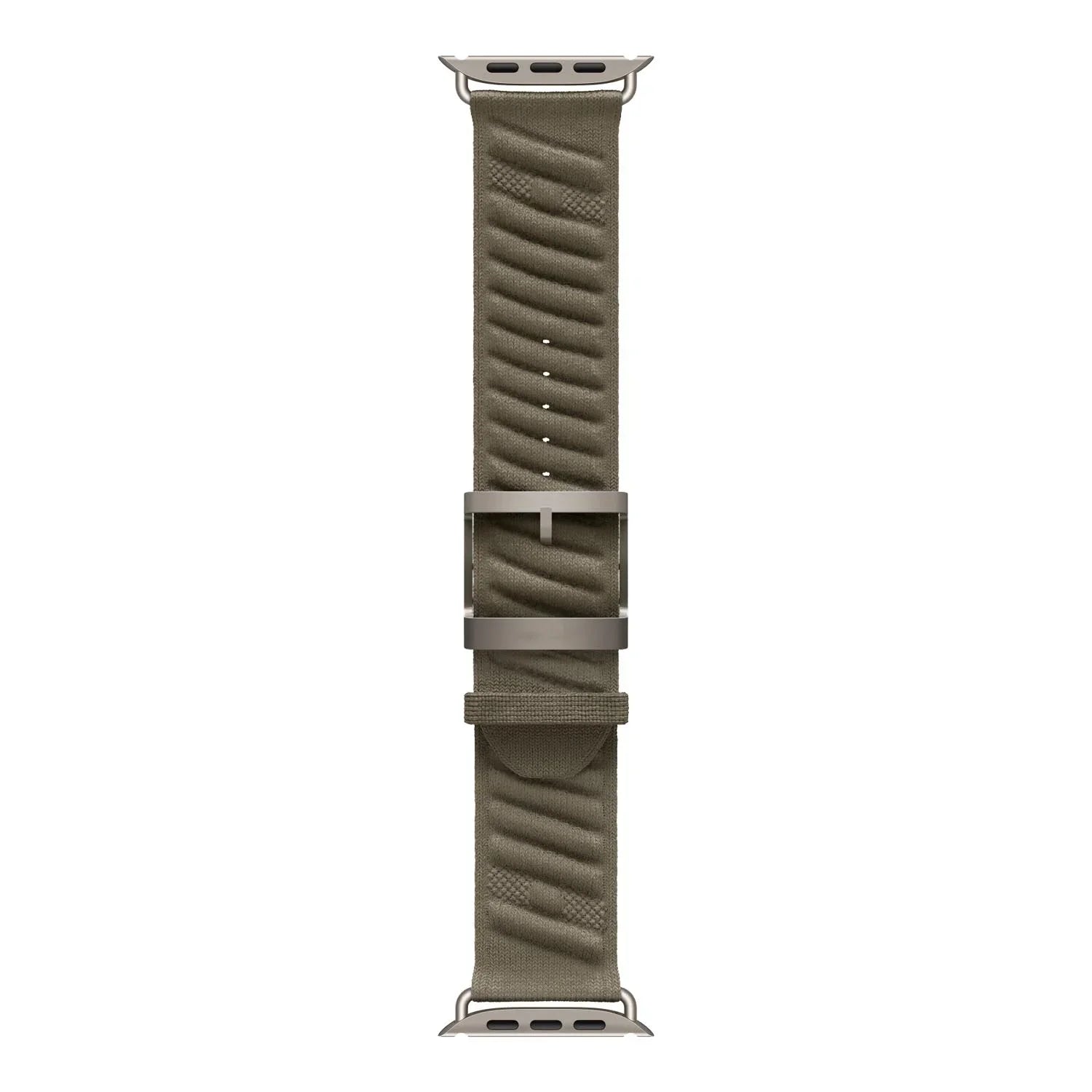 Apple Watch bandje Averro - nylon - titanium grijs