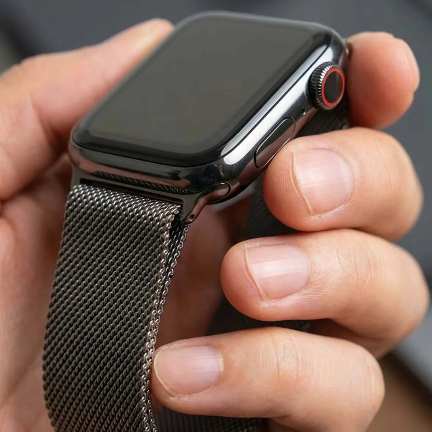 Apple Watch bandje Solaro - milanese - space grey