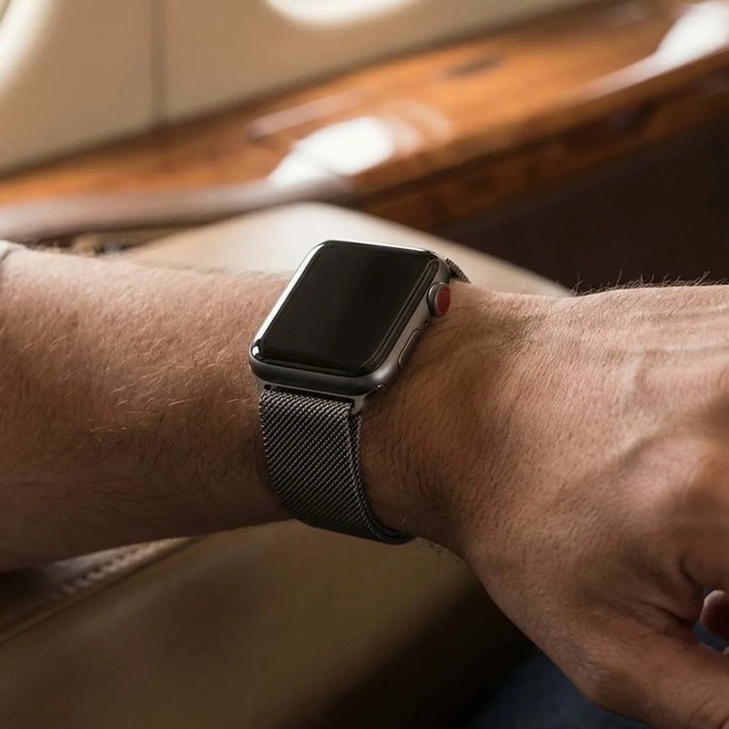 Apple Watch bandje Solaro - milanese - space grey