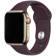 Apple Watch bandje Vyon - siliconen - Donkere kers