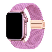 Apple Watch bandje Zyra - nylon - felroze