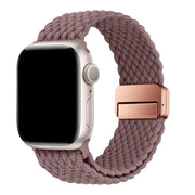 Bracelet Apple Watch Zyra - nylon - violet fumé