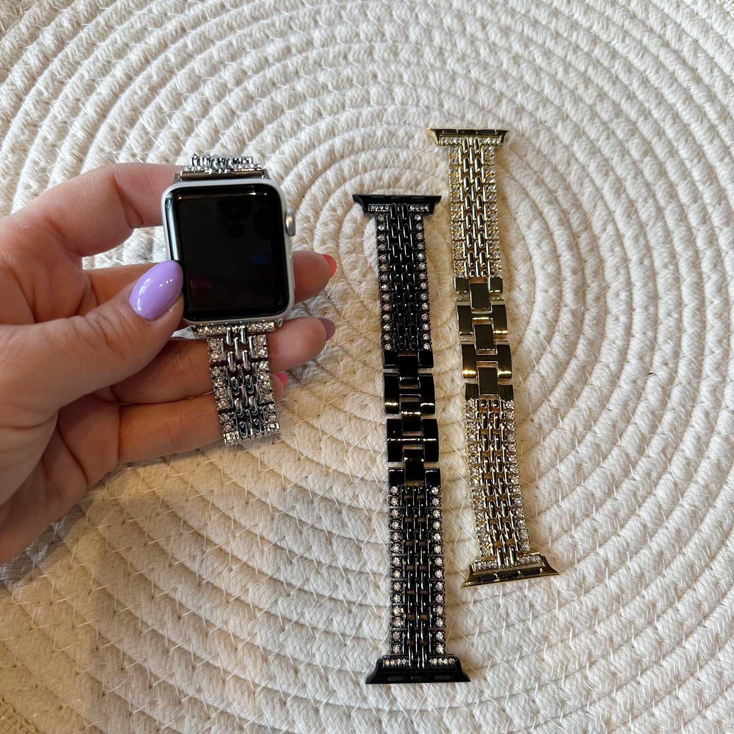 Apple Watch bandje Eline - staal - goud