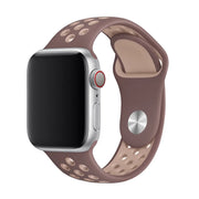 Apple Watch bandje - dubbel - siliconen - smokey mauve beige
