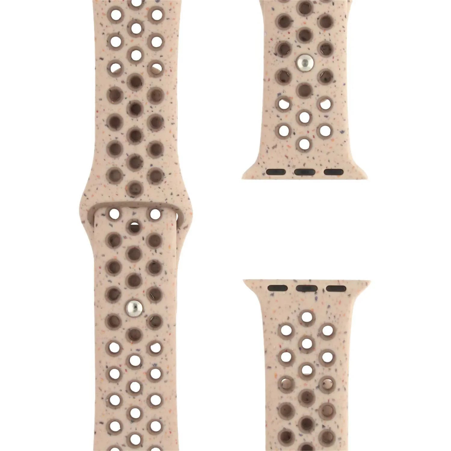 Bracelet Apple Watch Fusion - double - silicone - desert stone