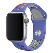 Bracelet Apple Watch Fusion - double - silicone - violet coloré