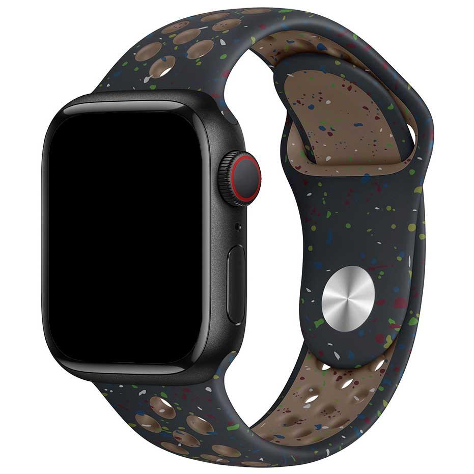 Apple Watch bandje Fusion - dubbel - siliconen - midnight sky