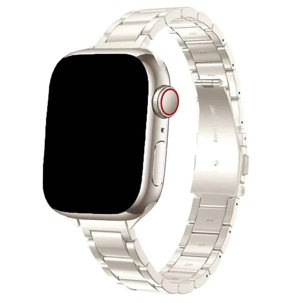Apple Watch bandje Noor - staal - sterrenlicht
