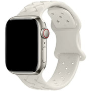 Apple Watch bandje - gevlochten siliconen - sterrenlicht