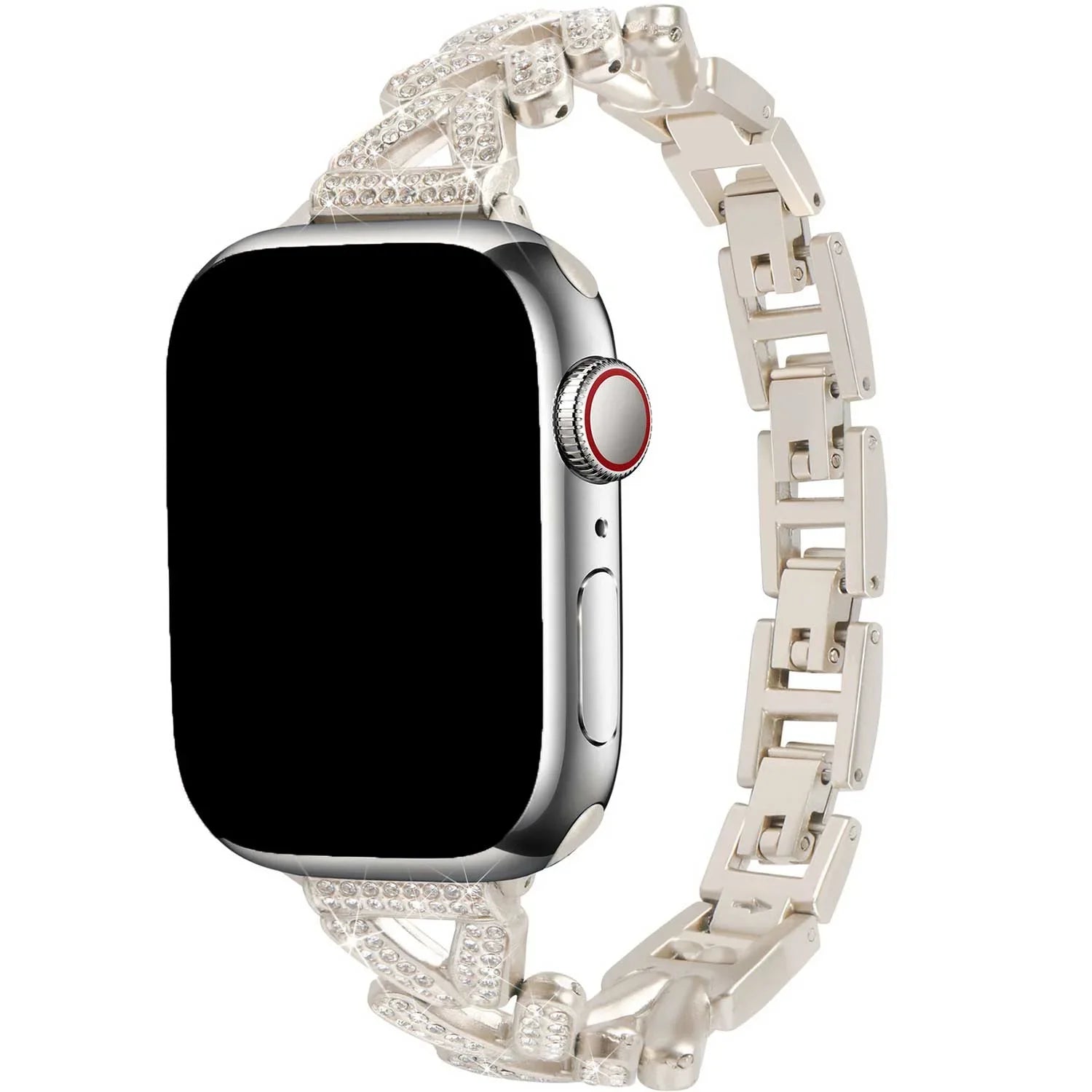 Apple Watch bandje Faye - staal - sterrenlicht