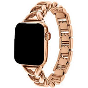 Bracelet Apple Watch Lisa - acier - or rose