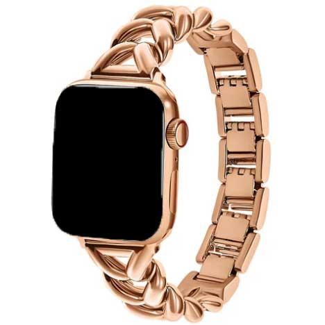Apple Watch bandje Lisa - staal - rose goud