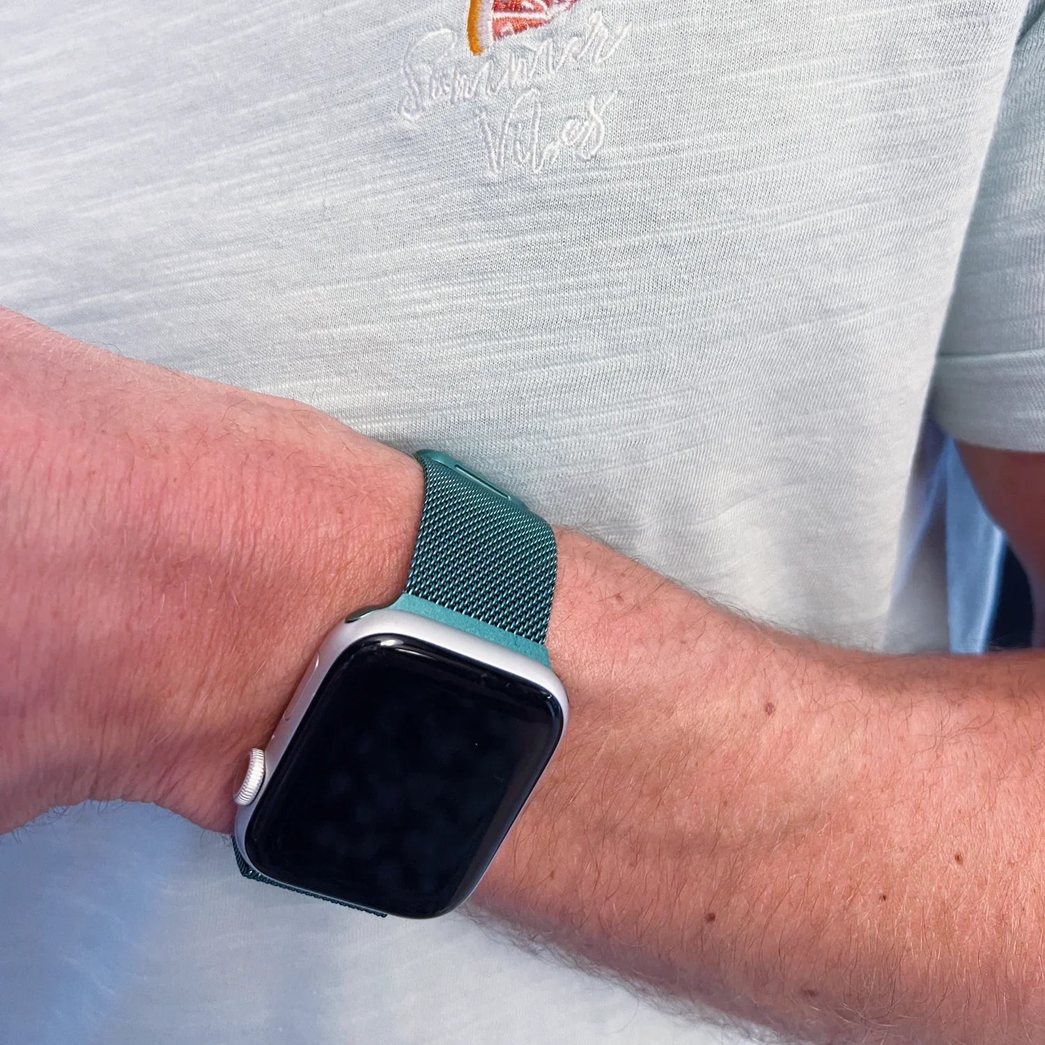 Apple Watch bandje Solaro - milanese - donkergroen