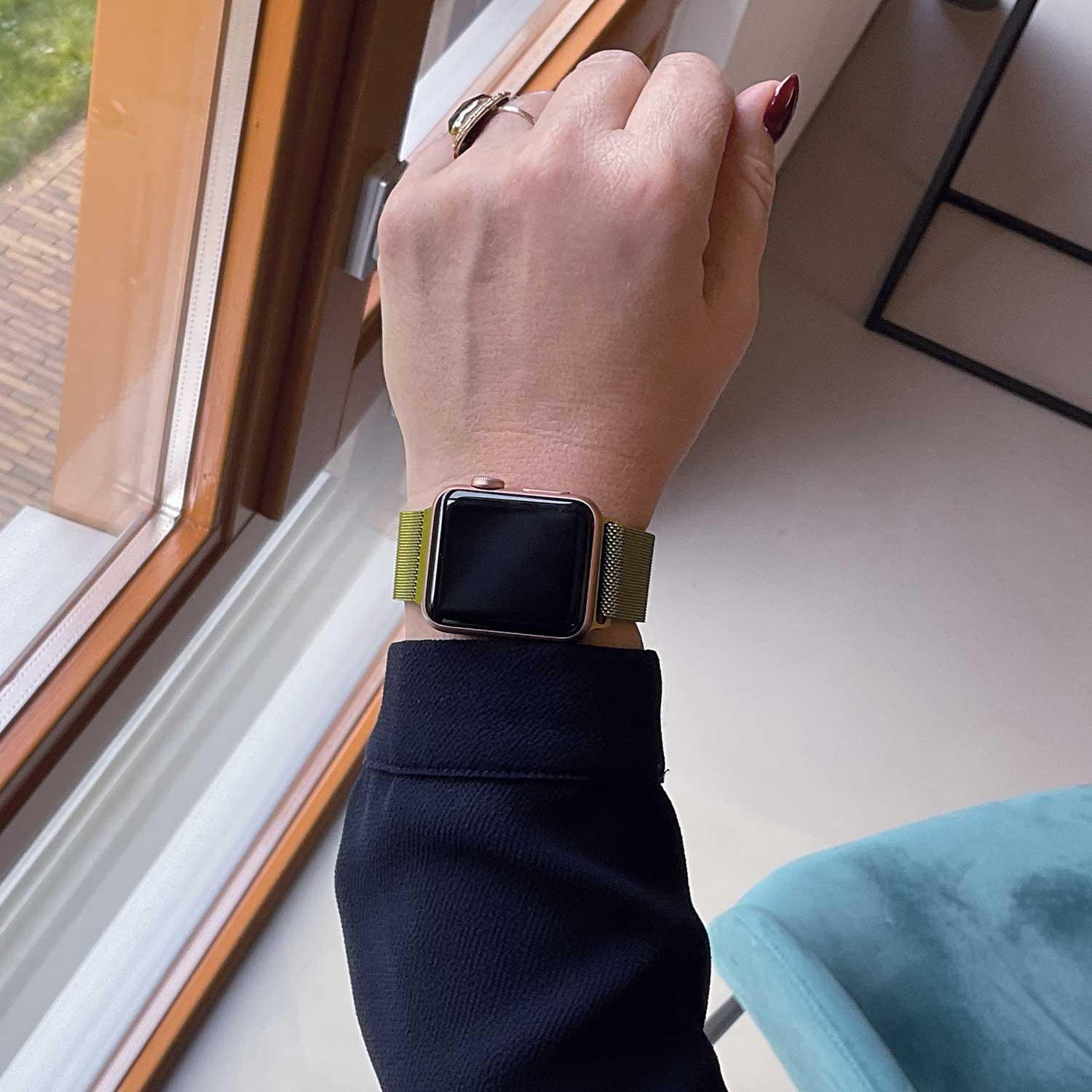 Apple Watch bandje Solaro - milanese - groen