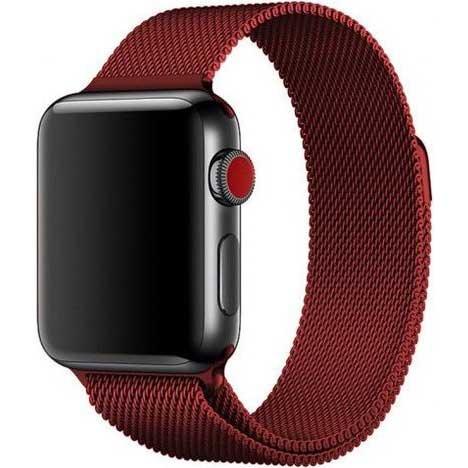 Apple Watch bandje Solaro - milanese - rood