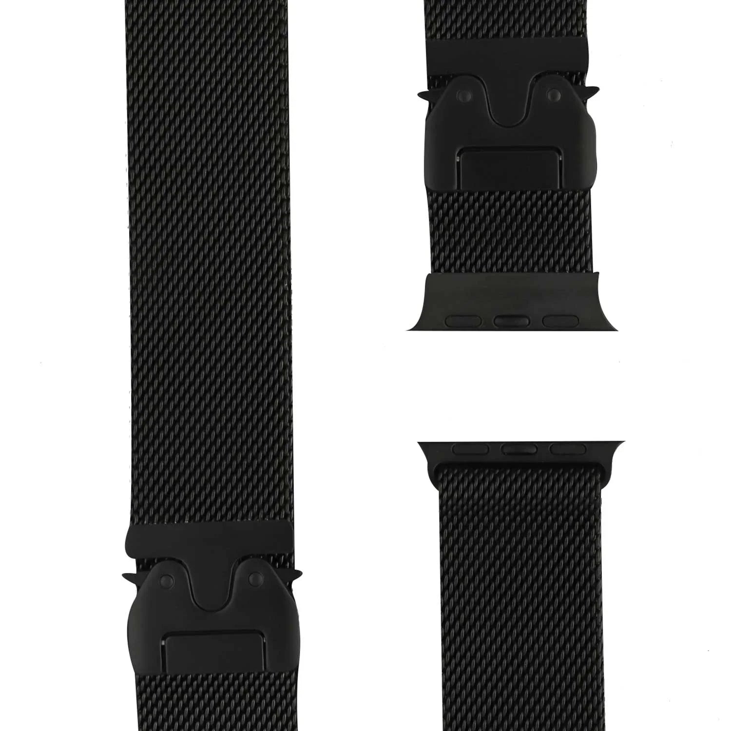 Apple Watch bandje Dominus - milanese - zwart titanium