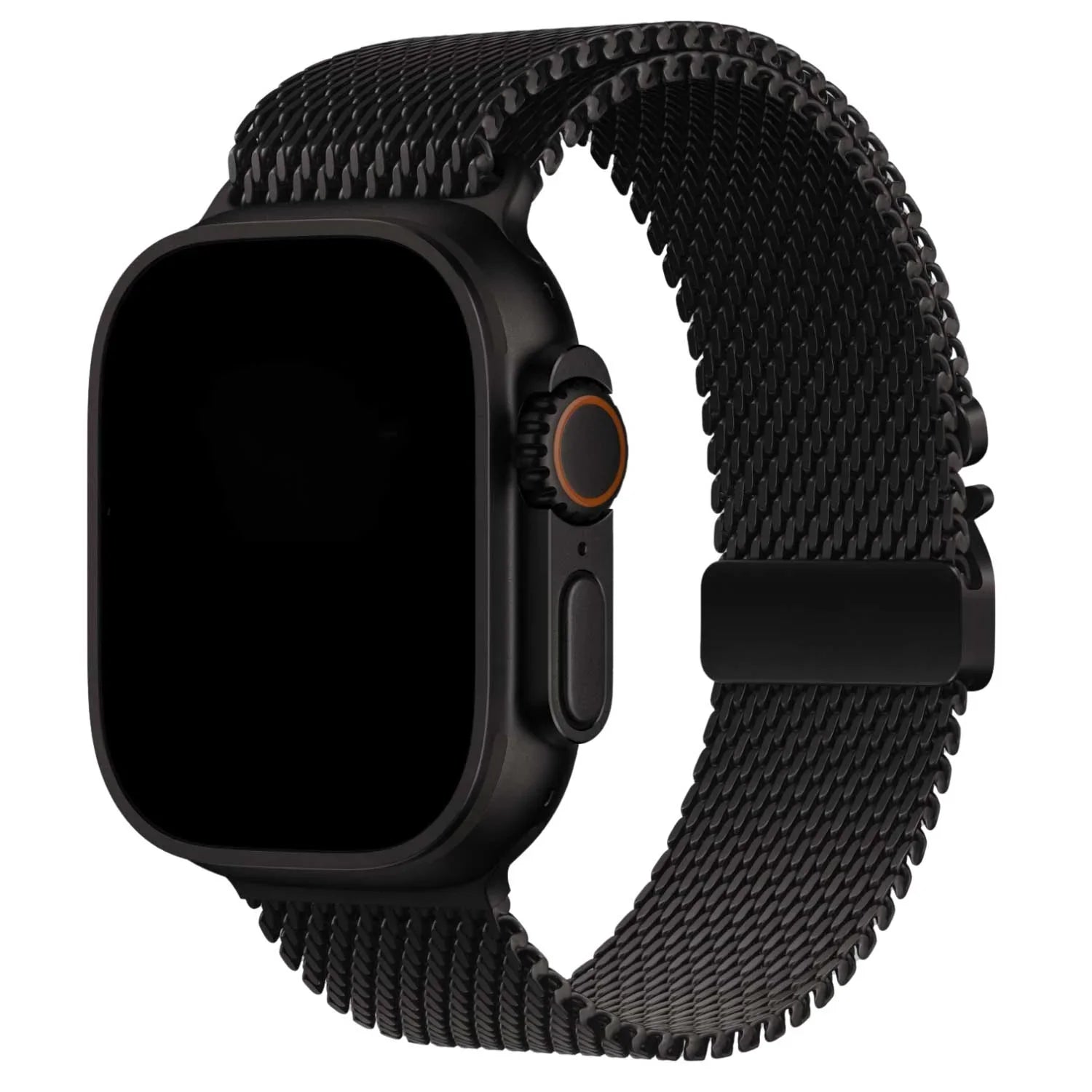 Apple Watch bandje Dominus - milanese - zwart titanium