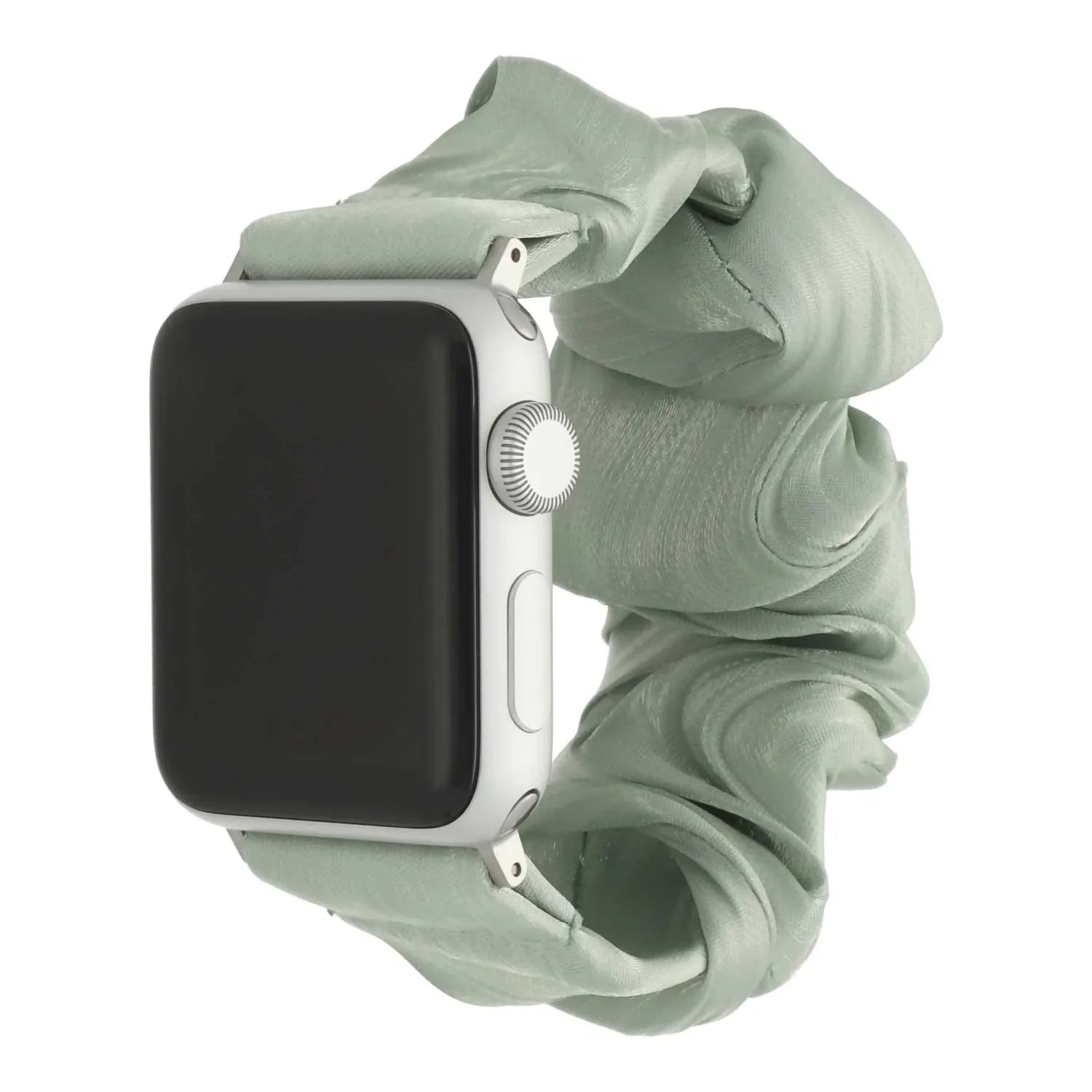 Bracelet Apple Watch Savara - chouchou - nylon - vert clair